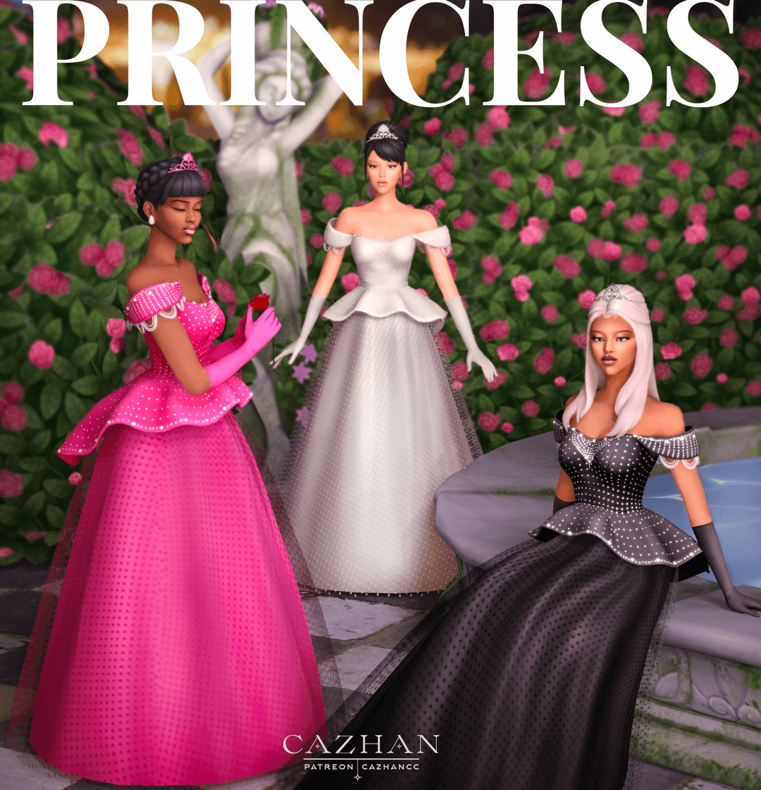 Скриншот мода Платье Princess clothing & accessory